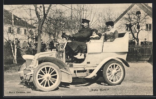 Postcard auto dion bouton - auto,