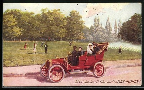 Postcard car 4 cylindres - postcard,