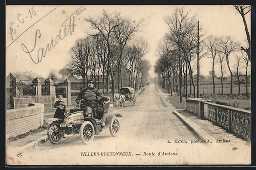 Postcard auto dion - auto, de