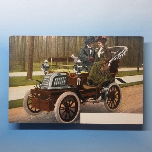 Early motoring postcard c1905 - early,