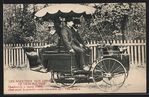 Postcard auto dion bouton - auto,