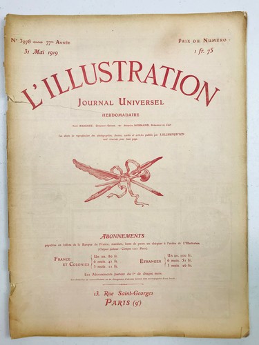 Illustration may 1919 ads - l'illustration, de