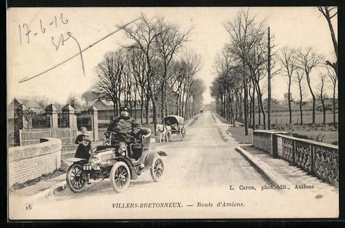 Postcard auto dion - postcard,
