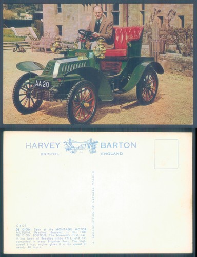 Postcard 1903 dion - de, bouton