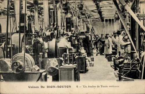 Cpa usines dion bouton - usines, dion-bouton