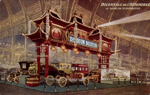 Cpa decennale automobile - de, l'automobile