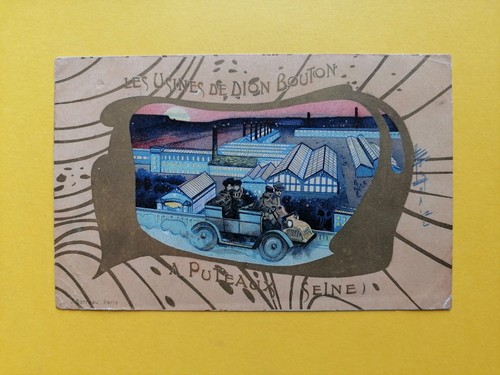 Old postcard art nouveau - old,