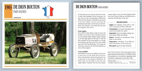 Dion bouton paris madrid - dion, paris-madrid