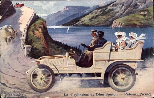 Artist postcard puteaux hauts - postcard,